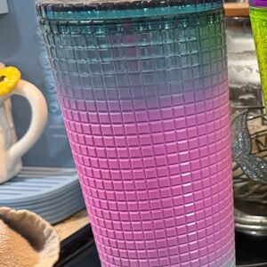Starbucks Pink and Teal Gradient Tumbler